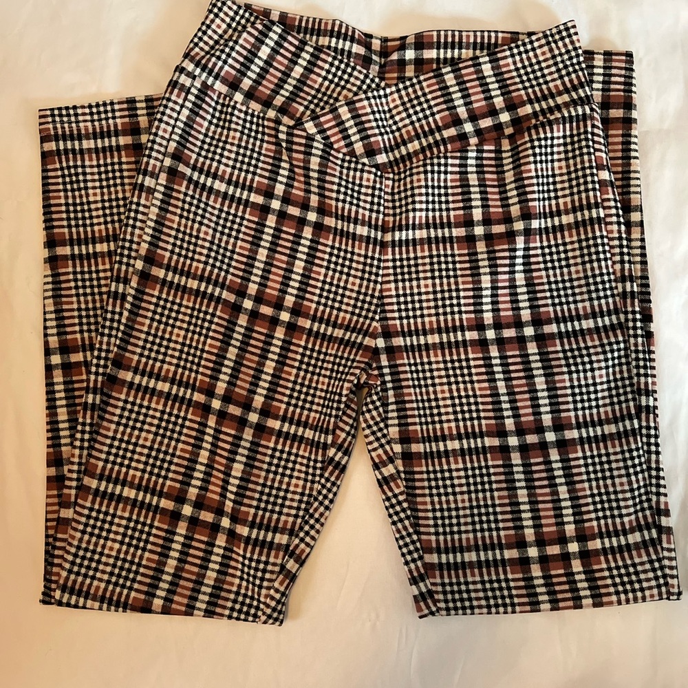 Plaid pants size medium